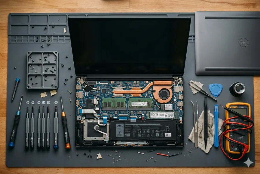 Técnico experto trabajando